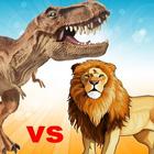 Lion vs Dinosaur Animal Simula icône