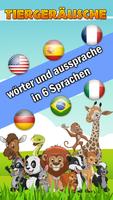 Namen und geräusche von tieren Plakat