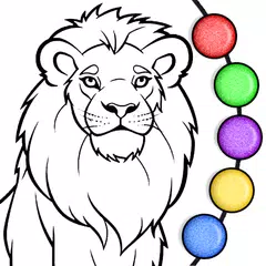 Animals Coloring Book Glitter XAPK download