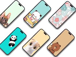 Animals Cartoon Wallpaper Cartaz