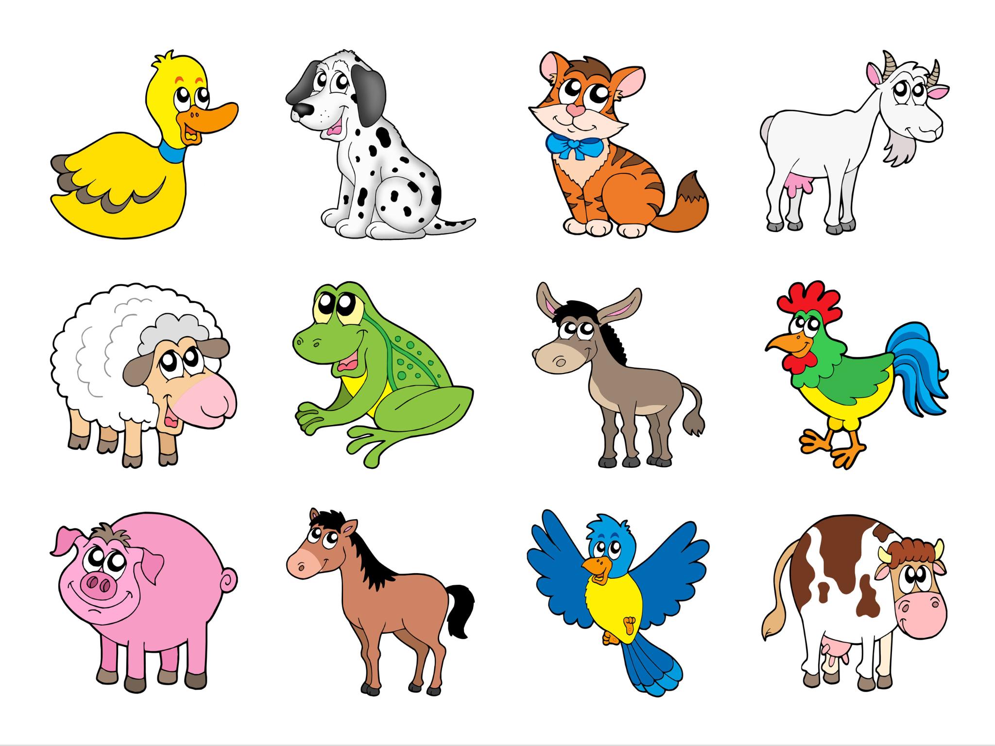 Изображения домашних животных для детей. Для детей. Животные. Мультяшные животные. Иллюстрации животных для детей. Name 5 pets