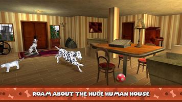 My Dalmatian Dog Sim - Home Pet Life تصوير الشاشة 1