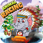 Animals Race - Car Racing 3D icône