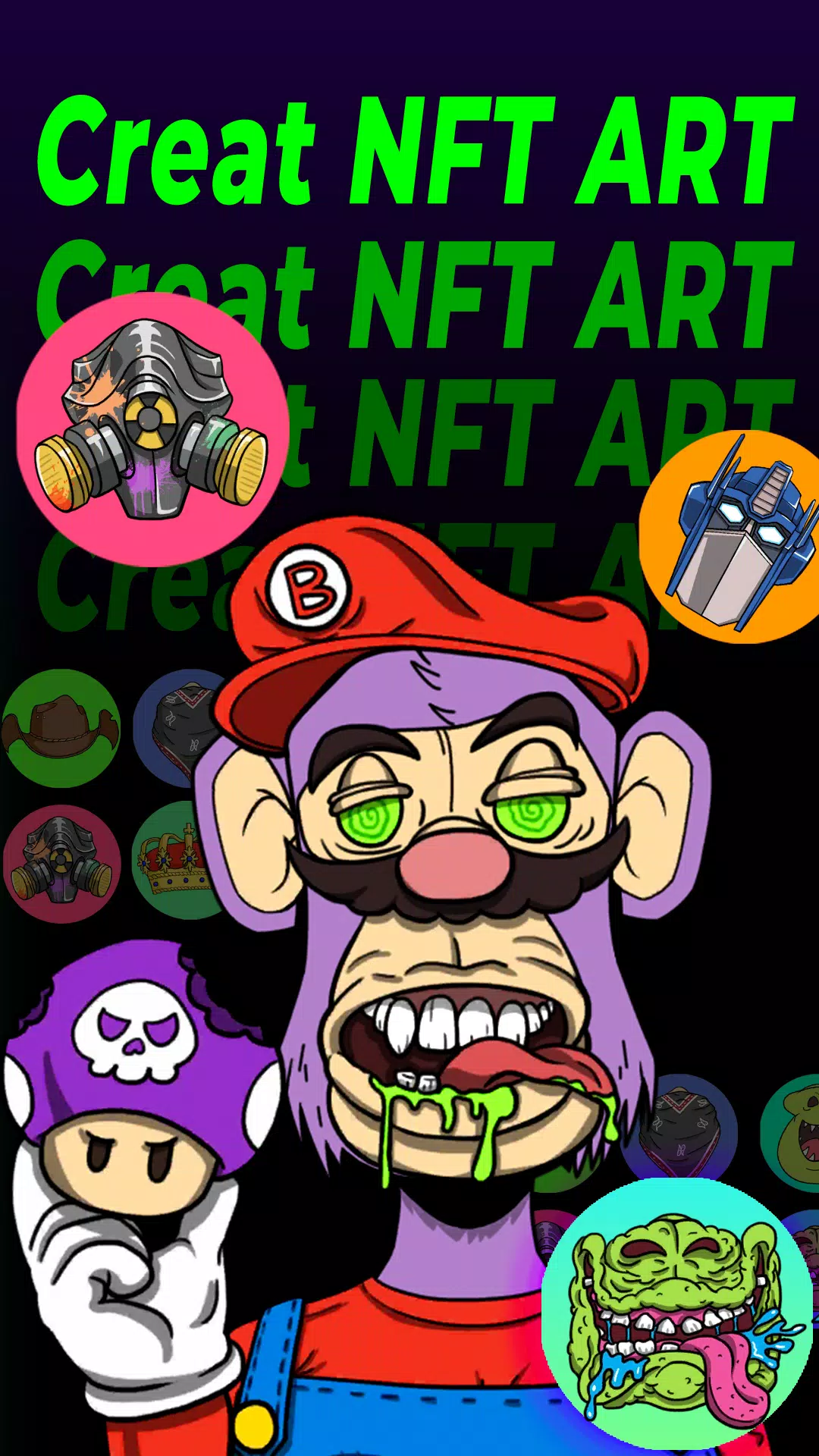 ✓ Bored Ape Creator 🐵 - How to Make NFT Avatar - Android IOS 