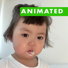 Animated Cute JinMiran Sticker icône
