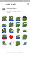 Pepe Stickers for WA (Animated capture d'écran 1