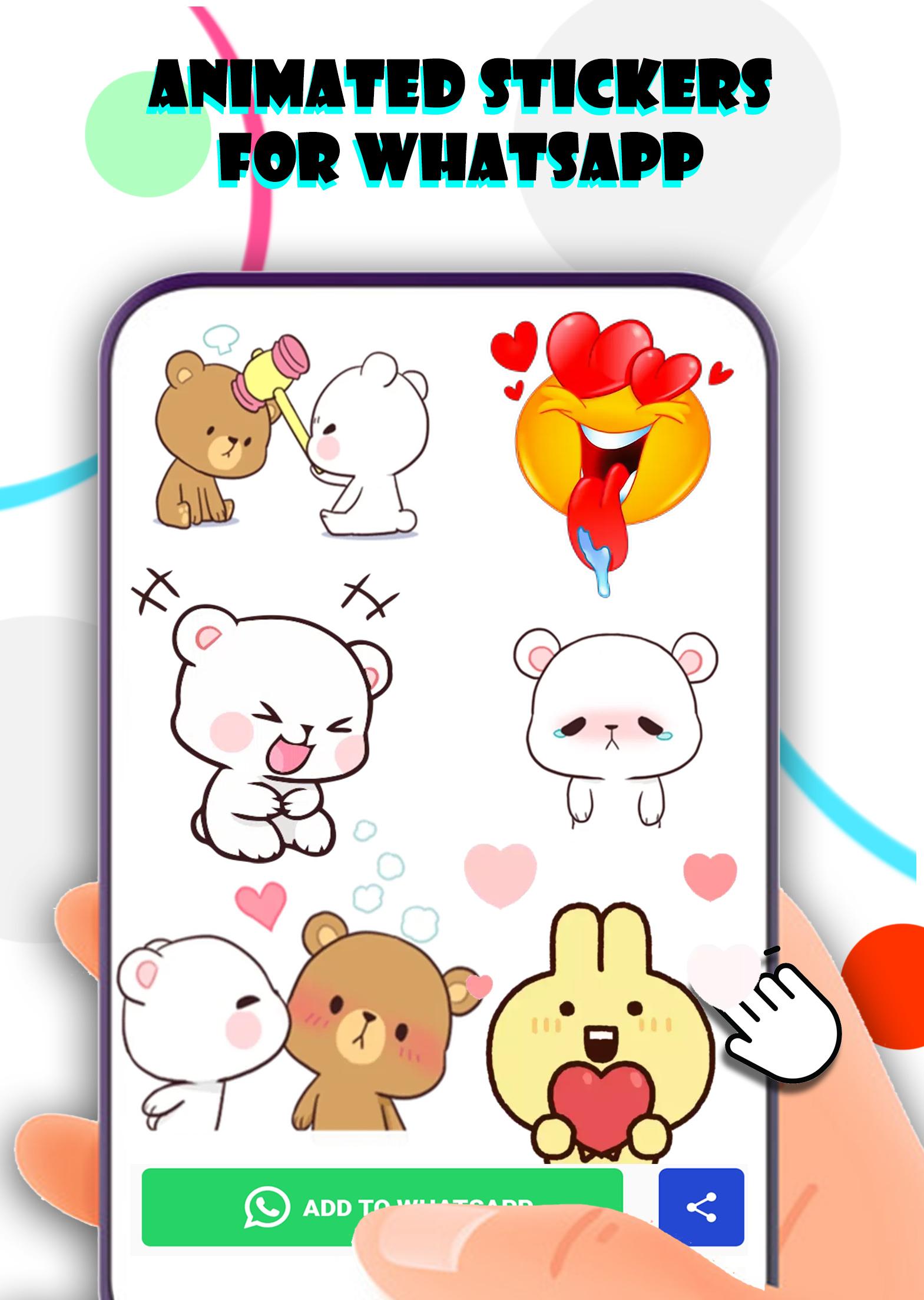 Animated stickers for whatsapp 2021 Moving sticker APK für Android