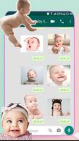 🤩New Funny Baby stickers Animated for whatsapp😍 पोस्टर