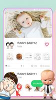 🤩New Funny Baby stickers Animated for whatsapp😍 स्क्रीनशॉट 1