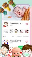 🤩New Funny Baby stickers Animated for whatsapp😍 स्क्रीनशॉट 3