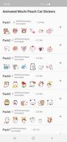 Animated Mochi Peach Cat Stickers 포스터