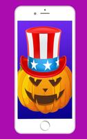 Halloween emoji and stickers w Affiche