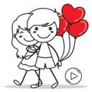 pegatinas animadas de amor APK