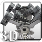 آیکون‌ موتور 3D تصویر زمینه زنده