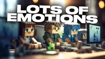 Mod Emotes Animation Minecraft ảnh chụp màn hình 1
