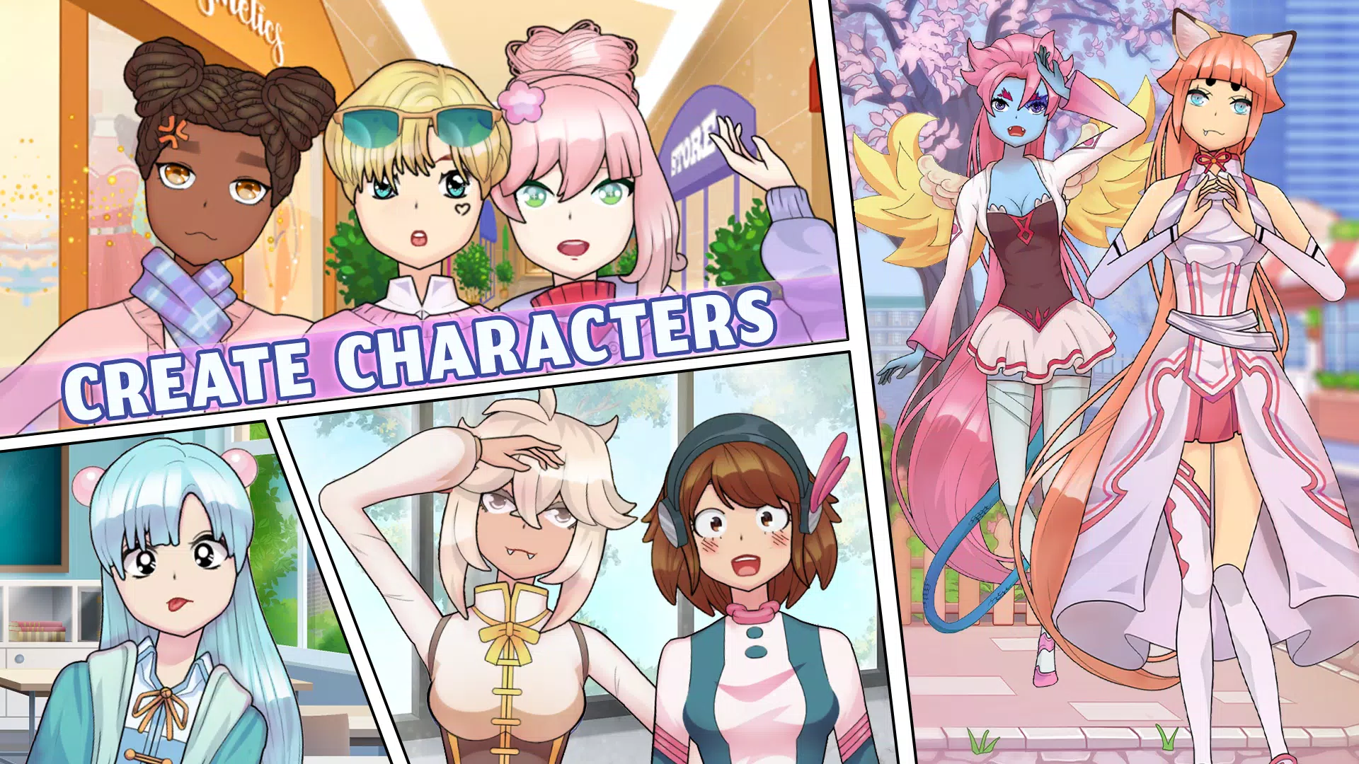 Download do APK de Anime Meninas: Jogos de Vestir para Android