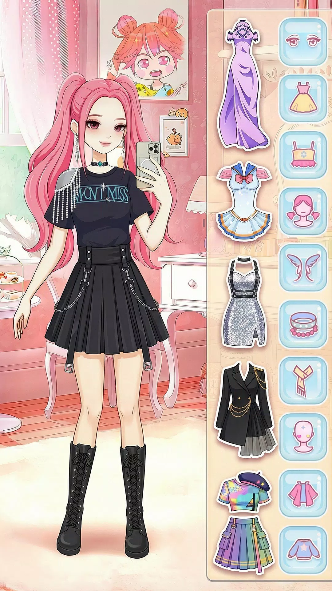 动漫娃娃换装女生游戏:打扮和化妆公主