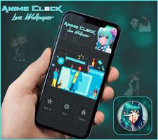 Anime Clock Live Wallpaper capture d'écran 1
