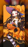 Anime Halloween Wallpaper Affiche