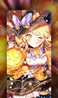 Anime Halloween Wallpaper captura de pantalla 1