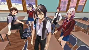 High School Sim Girl Games 3D imagem de tela 1