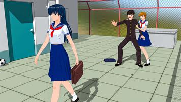 Anime High School: My Love Sim ảnh chụp màn hình 1