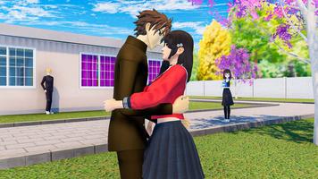 Anime High School: My Love Sim captura de pantalla 3