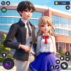 High School Love Anime Games icône