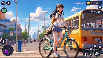 High School Love Anime Games Affiche