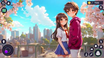 High School Love Anime Games スクリーンショット 3