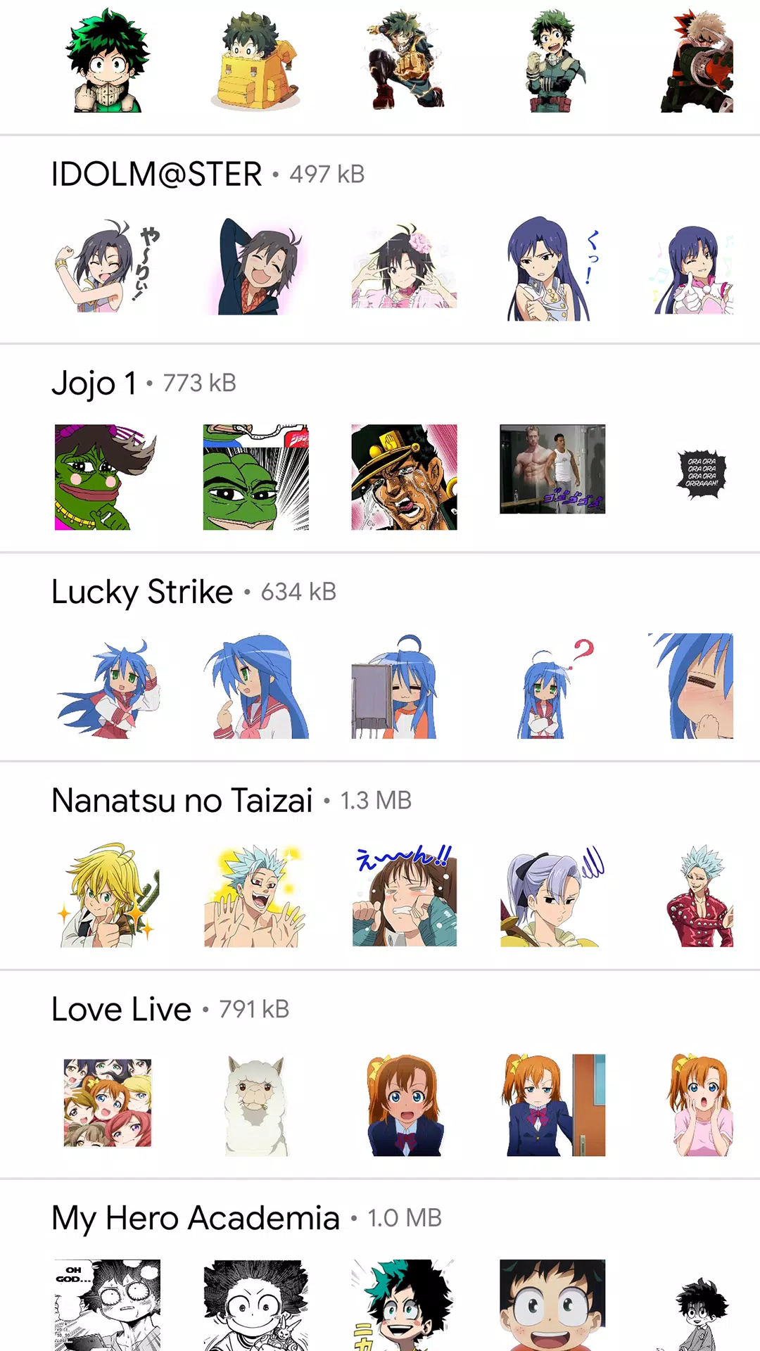 Anime Stickers for WhatsApp-Anime Memes WAStickers para Android