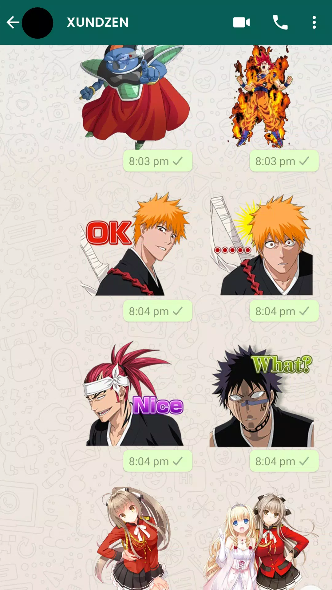 Anime Stickers for WhatsApp-Anime Memes WAStickers para Android