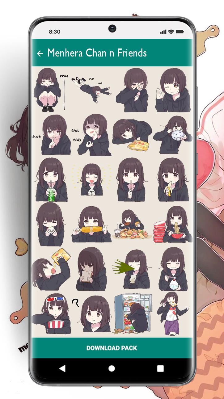 Menhera chan stickers APK for Android Download