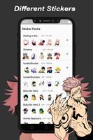 Anime stickers for whatsapp poster