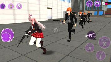 Anime Middelbare Simulator 3D screenshot 1