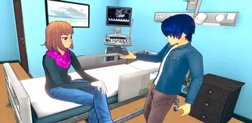 アニメ 妊娠中のママ シミュレーター: 妊娠 ゲーム 3D