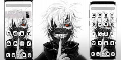White Anime Boy Theme screenshot 3