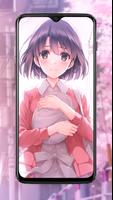 Megumi Kato Anime Girl Live Wallpaper capture d'écran 1