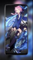 Blue Poison Anime Girl Live Wallpaper imagem de tela 3