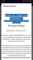 Anime Hd - Watch Free KissAnime Tv スクリーンショット 3