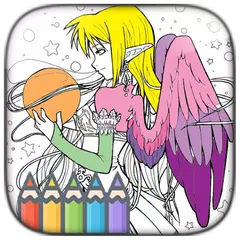 Anime Cartoon Color Book