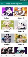 Anime Boys Drawing Wallpaper 포스터