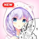 Anime Girl Color by Number APK
