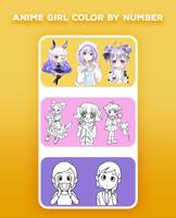 Anime Girl Color by Number syot layar 1