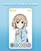 Anime Girl Color by Number Ekran Görüntüsü 2