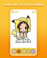 Anime Girl Color by Number syot layar 3