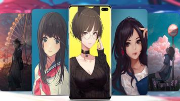 Anime Mädchen Tapete Screenshot 2