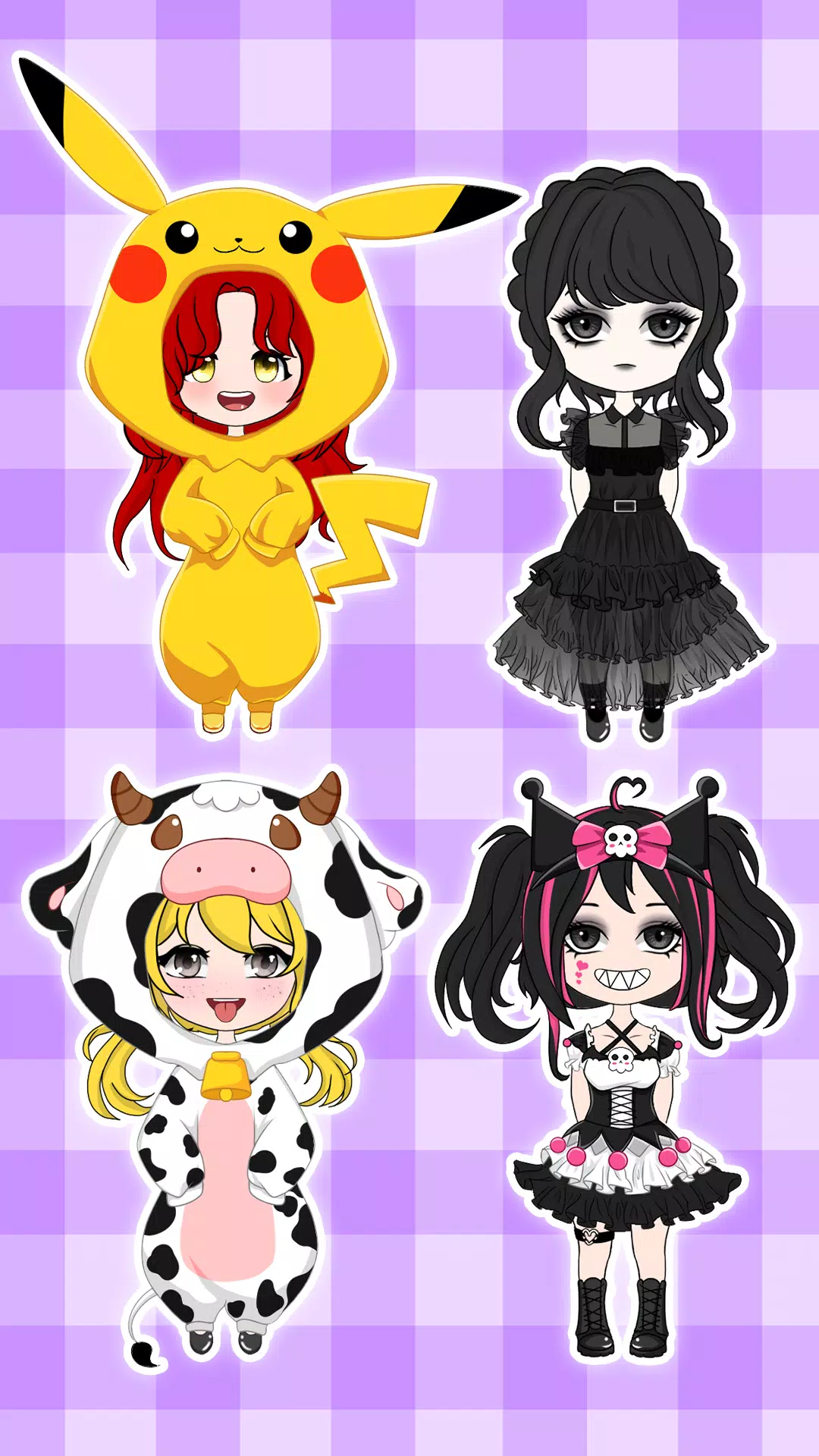 Bonecos chibi Jogos de vestir para meninas::Appstore for  Android