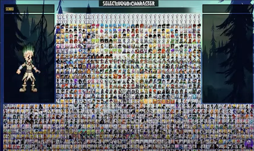jogo mugen com 900 personagens de anime para celular