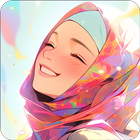 Anime hijab girl wallpapers HD आइकन
